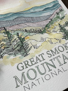 Great Smoky Mountains - DIY Painting