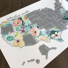 Load image into Gallery viewer, Rose Less Traveled - US Scratch Off Map