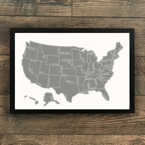 Rose Less Traveled - US Scratch Off Map