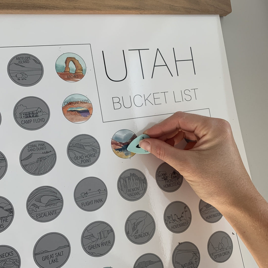 Utah State Bucket List Scratch Off