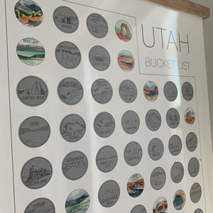 Utah State Bucket List Scratch Off