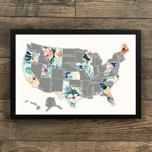 Rose Less Traveled - US Scratch Off Map