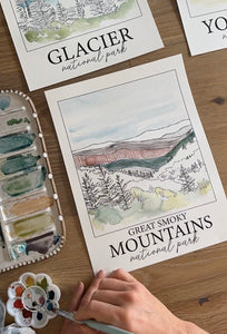 Limited National Parks DIY Watercolor Set