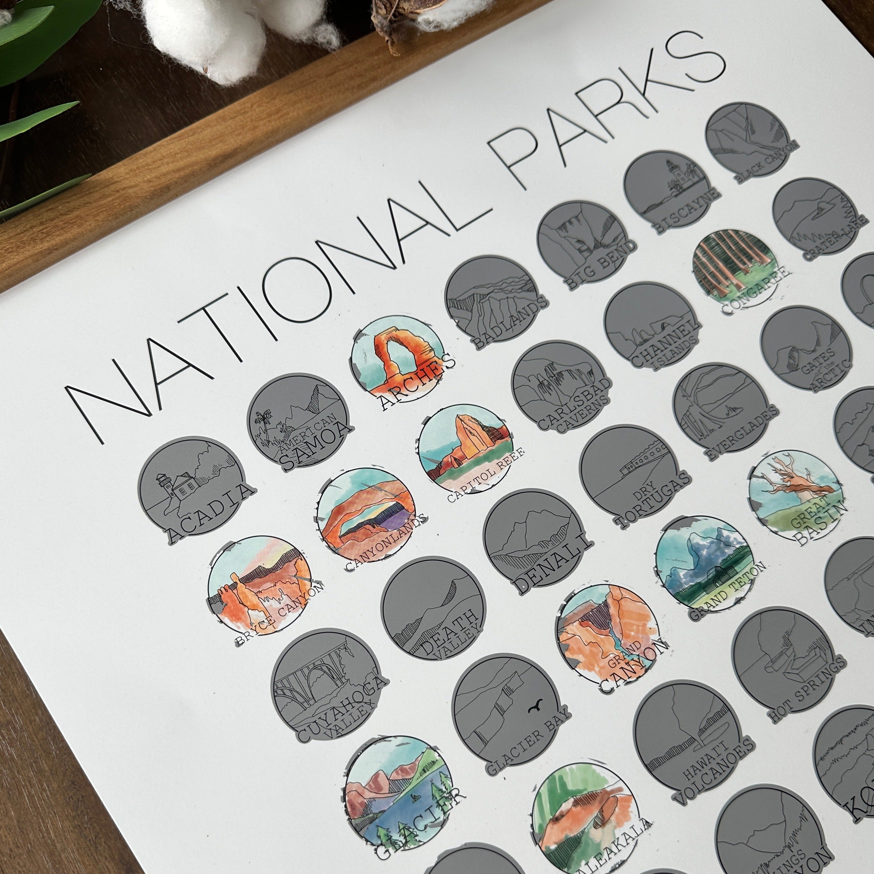 National Parks Bucket List Scratch Off