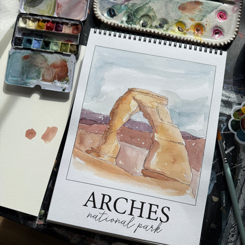 National Parks Watercolor Workbook