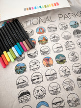 Load image into Gallery viewer, Fabric Markers with National Parks T Shirt