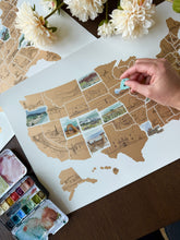 Load image into Gallery viewer, Watercolor Landmark Map