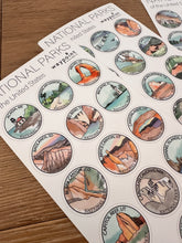 Load image into Gallery viewer, National Park Sticker Sheet