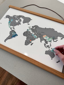 New! 12x18 World Scratch Off Map