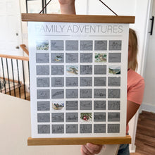 Load image into Gallery viewer, 12&quot; Small Teak Wood Frame - Family Bucket List