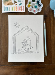 Nativity - DIY Painting