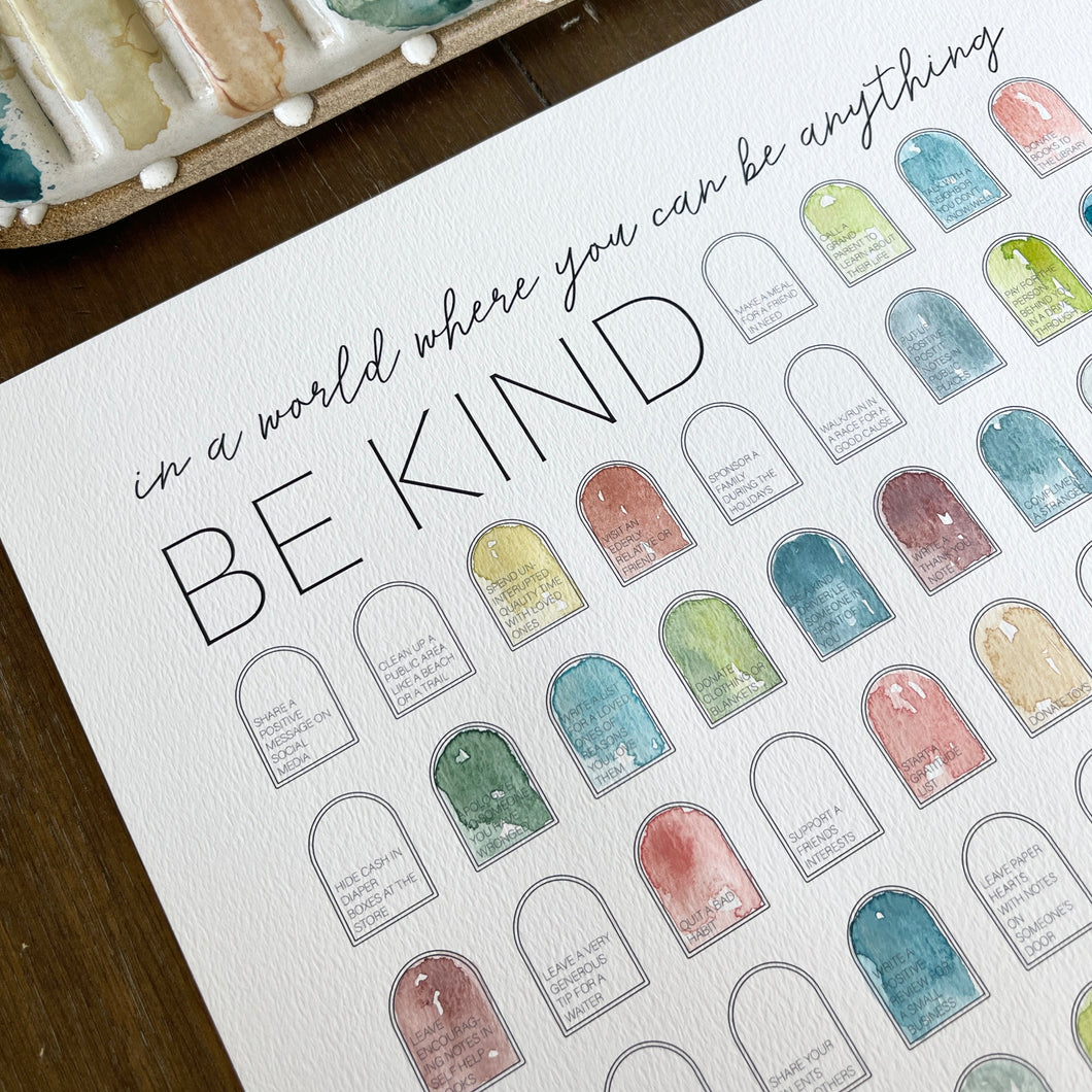 Be Kind Bucket List - DIY Painting