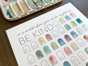 Be Kind Bucket List - DIY Painting