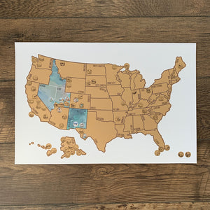 National Parks Scratch Off Map