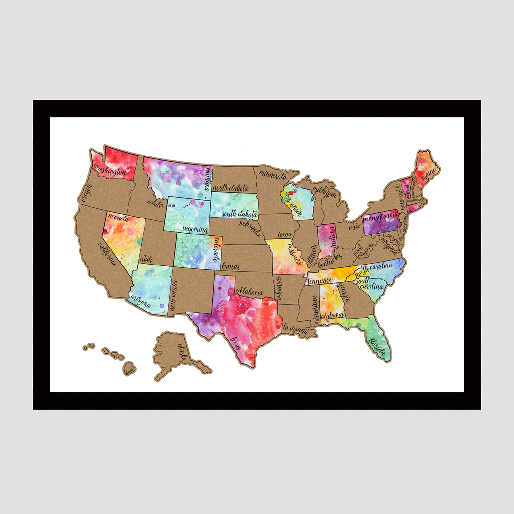 Scratch Map Usa